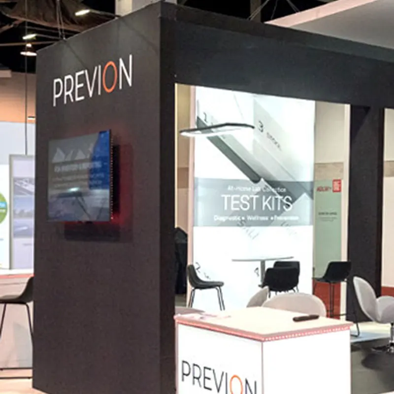 20x20 Trade Show Displays Booth Expo Stand Seg Aluminium Backlit Modular Exhibition Booth with TV