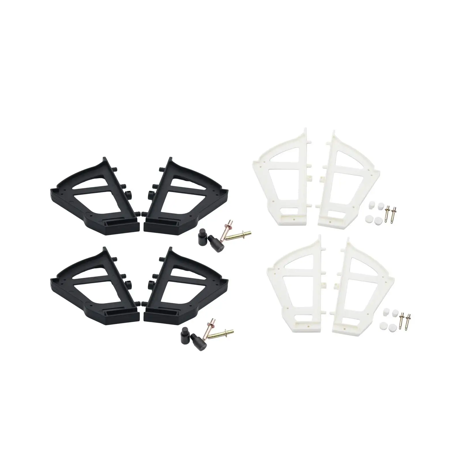 4Pcs Shoe Cabinet Hinges Household Easy to Install Home Furniture with Mounting Accessory Shoes Drawer Hinge Single Layer