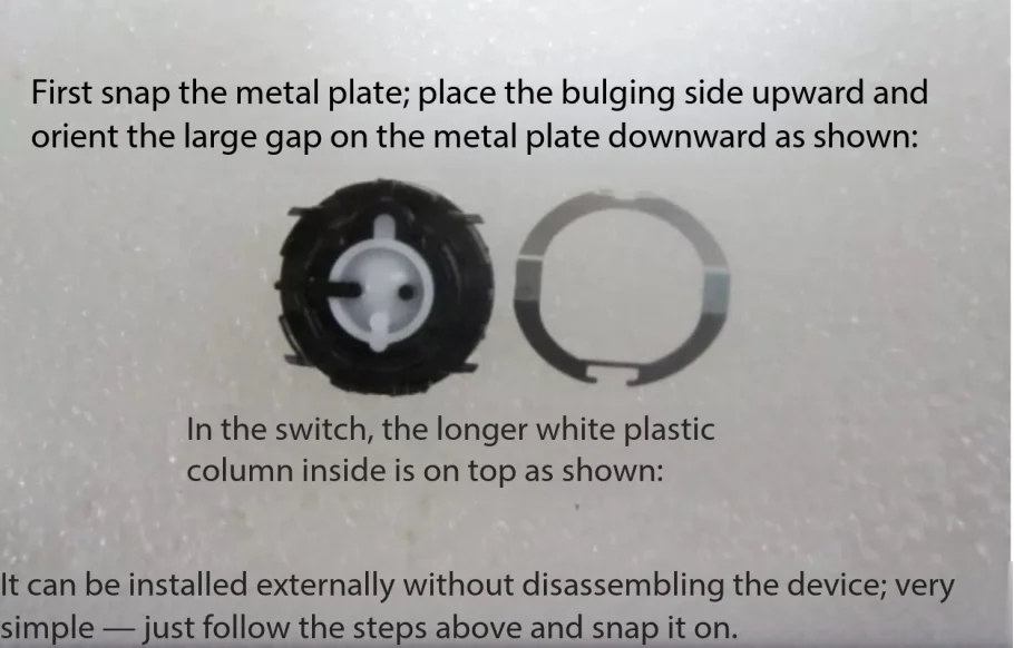 Suitable for 8 series 9 series razor S9 switch key 9350s button 9370s9390CC9296cc button