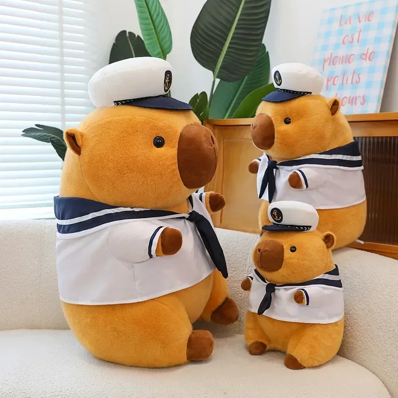 

MINISO новая темно-синяя кукла-капибара, забавная кукла Капибара, фестиваль Циси, подарок, плюшевая игрушка, подушка, домашний декор, украшение стола