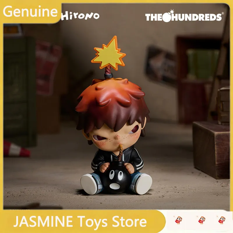 Original POP MART Hirono X The Hundreds Art Figure Collectible Decorative Toy Desktop Display Gift For Adult Collectors