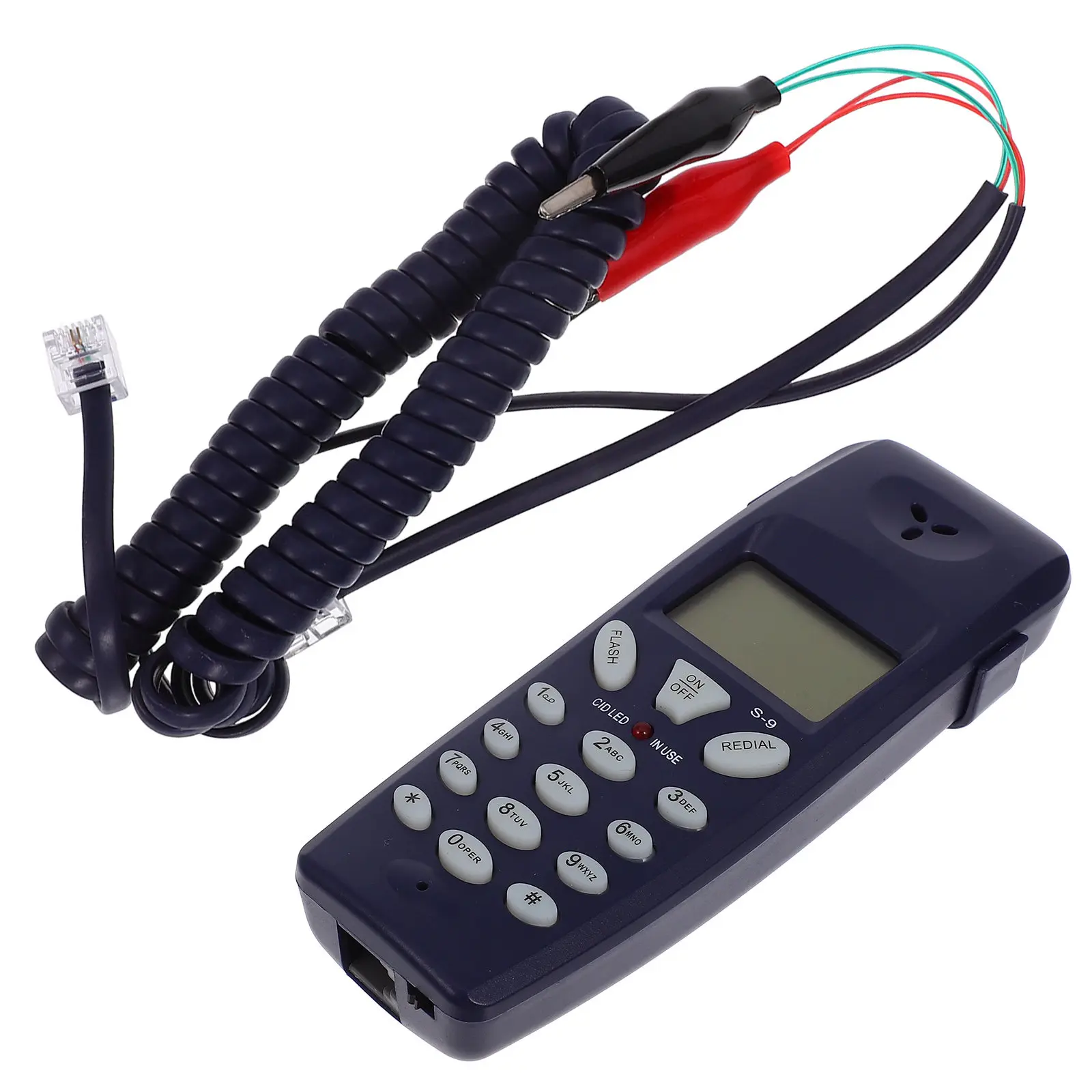 LCD Display Id Telephone Tester for Landline Phones Compatible Accurate Call 8 Digit 12 Digit