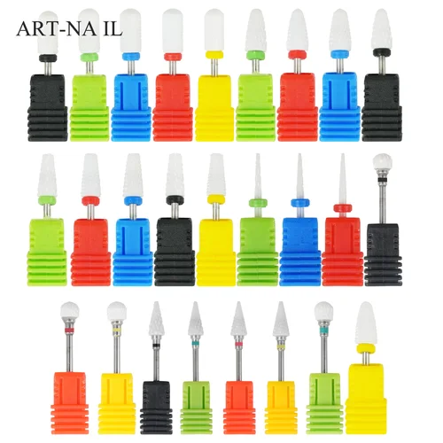 Imagen 1 del producto 1 Uds. Fresa de cerámica, brocas para uñas, taladros eléctricos para manicura, molino de pedicura, máquina de limas, accesorios para decoración de uñas, herramienta