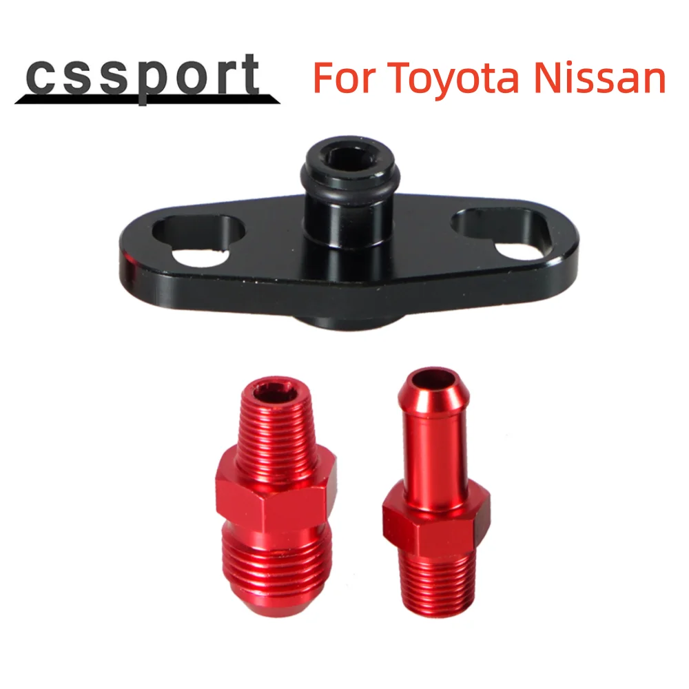 Universal Car Fuel Rail Pressure Regulator Adapter Kit Set Fuel Rail Adapter Replacement Accessories For Toyota Nissan