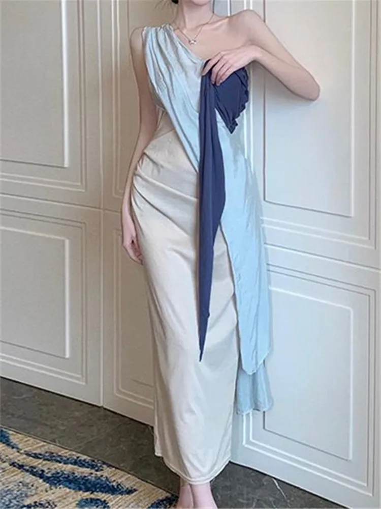 

Woman Dresses for Women Runway Lace 2022 Sexy Backless Dress Loose Embroidery Sundress Chic Beach Party Summer Boho Sleeveless