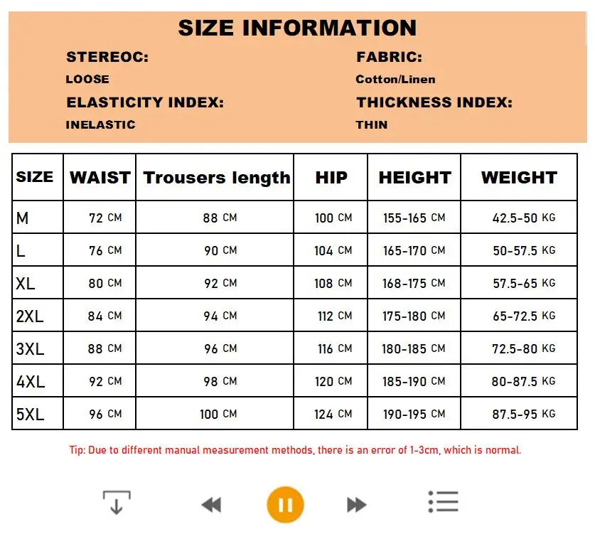 2023 Summer Men's Trousers Cotton Linen Fashion Casual Pants Solid Color  Loose Shorts