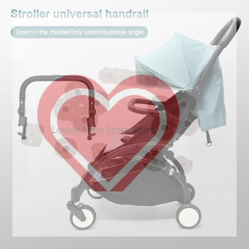 【BS】1 Piece Universal Adjustable Handlebar Baby Strollers Bumper Bar Replacement Handle Crossbar Pram Armrest For Most Pushchai