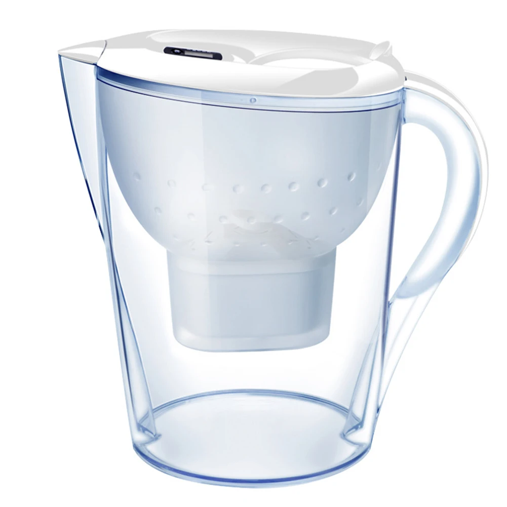 3.5L Water Filter Pitcher Digital Display Water Filter Kettle 4-stages Filtration System for Clean Tasting Drinking Water