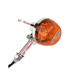 1pair Motorcycle Turn Signal Lights 150*91mm *Dimension: 150*91mm/5.9*3.6 Inch(W*L)(Approx.) Motorcycle Indicator Lights