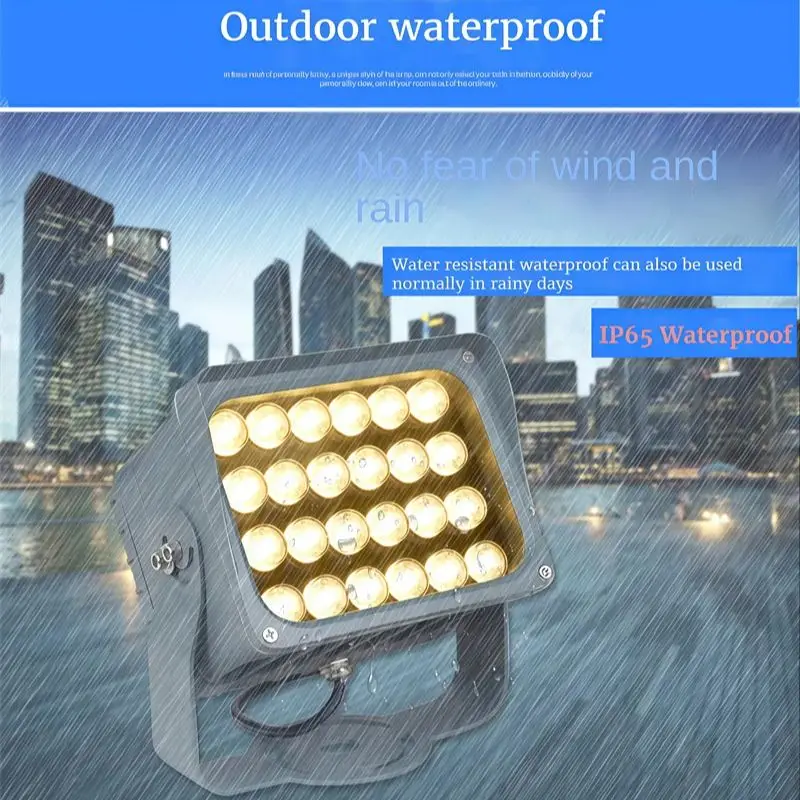 

LED Exterior Floodlights Outdoor Gazebo Light 12W 24W Wall Corner RGB Wall Washer Light 220V for Hotel Street Path Spot Lighting