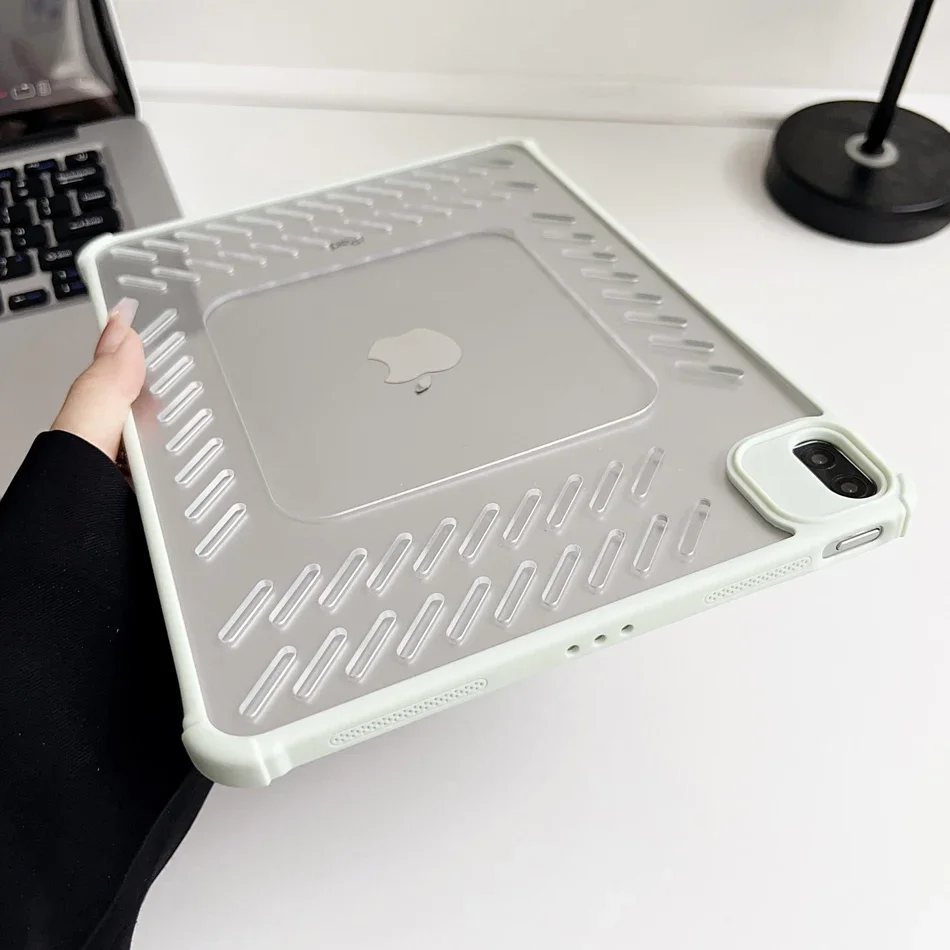 Etui na tablet z odprowadzaniem ciepła Hollow Heat Dissipating 2025 do iPad Pro Air 4 5 6 7 8 9 10. 11. generacji Mini, pokrowce 10.9 11 12.9 13 cali — zdjęcie produktu 6
