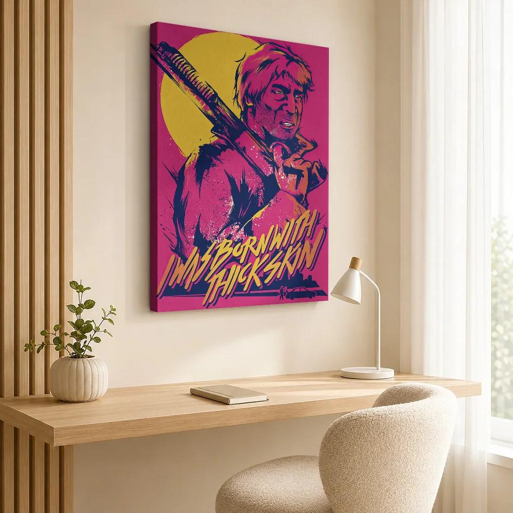 Hotline Miami Framed Canvas Print Poster Personalized Photo Vintage Movie Wall Paintings Decoration for Man Cave Ready to Hang