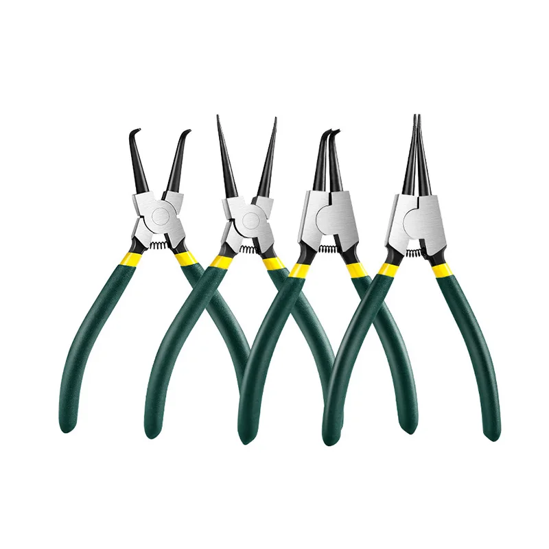 

4pcs 7" External Internal Bent Nose Straight Circlip Snap Ring Pliers