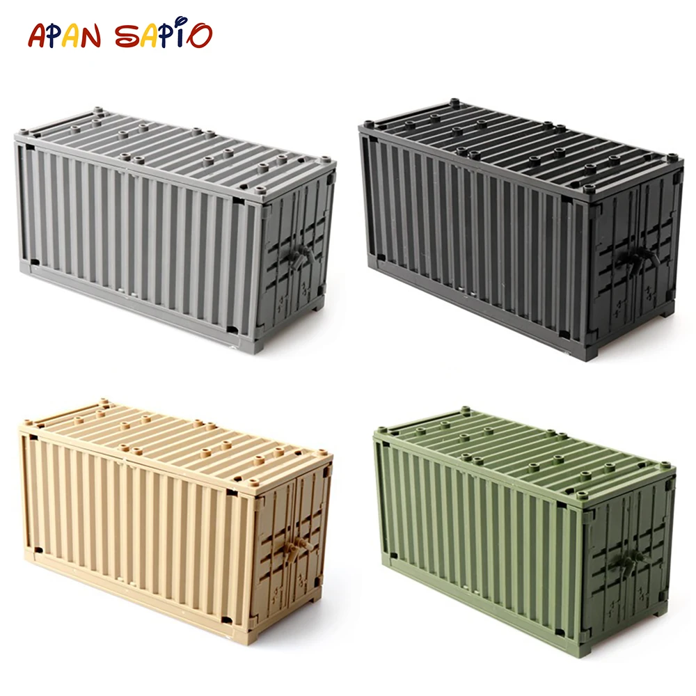 DIY Building Blocks Container MOC Educational Plastic Toys for Children Compatible Brands Kids Gifts