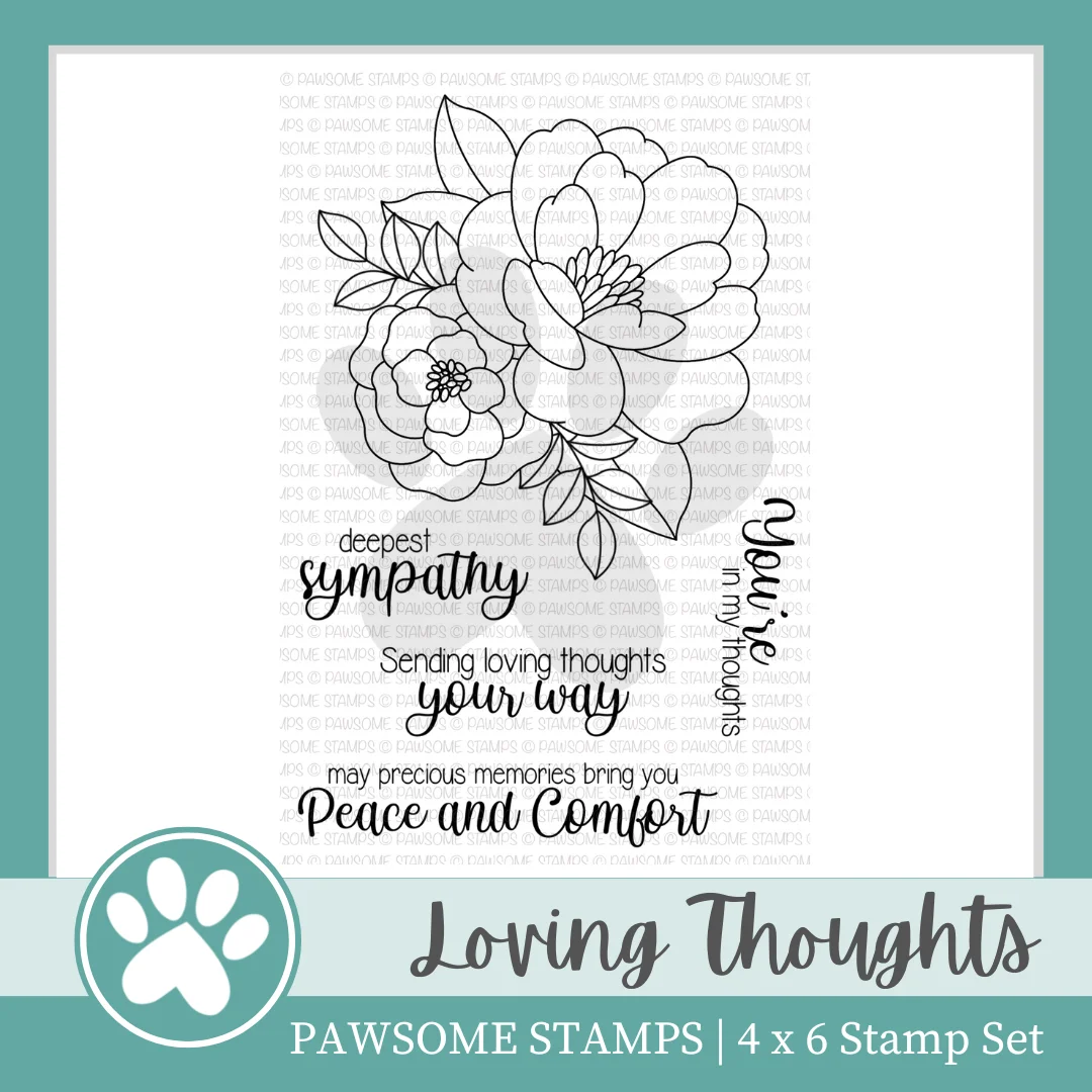 Loving Thoughts Blossom February 2023 New Clear Stamps Set Scrapbooking for Paper Making Metal Cutting Dies Frames Card Craft