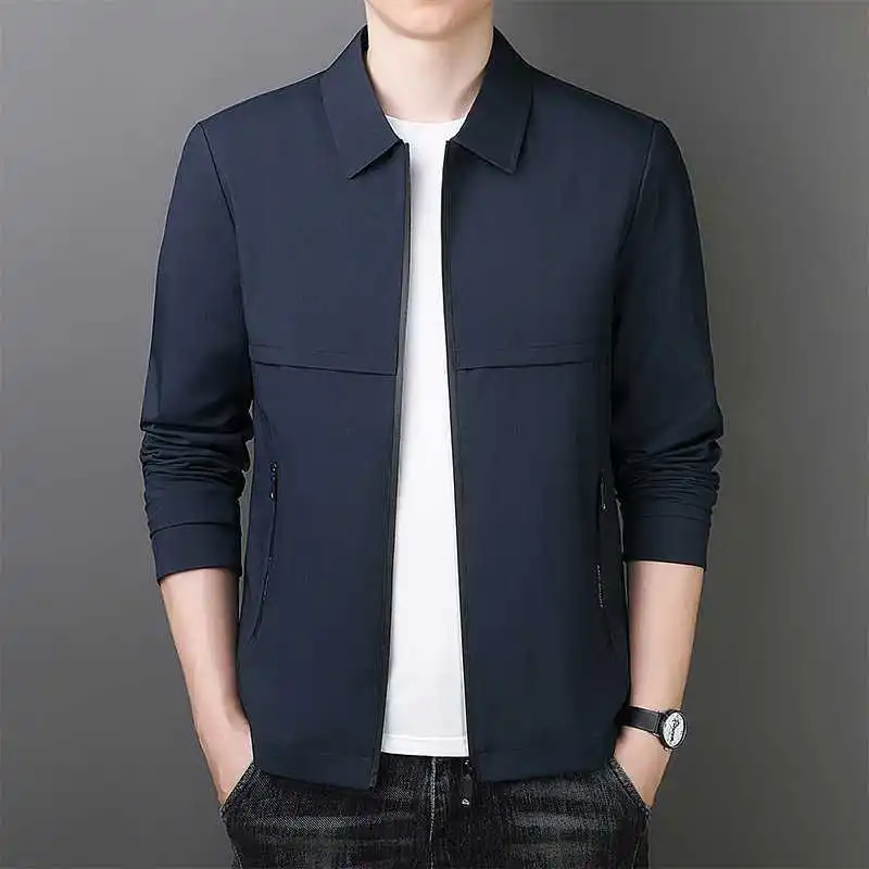 Autumn Lapel Business Casual Jacket Men's Lightweight Outerwear