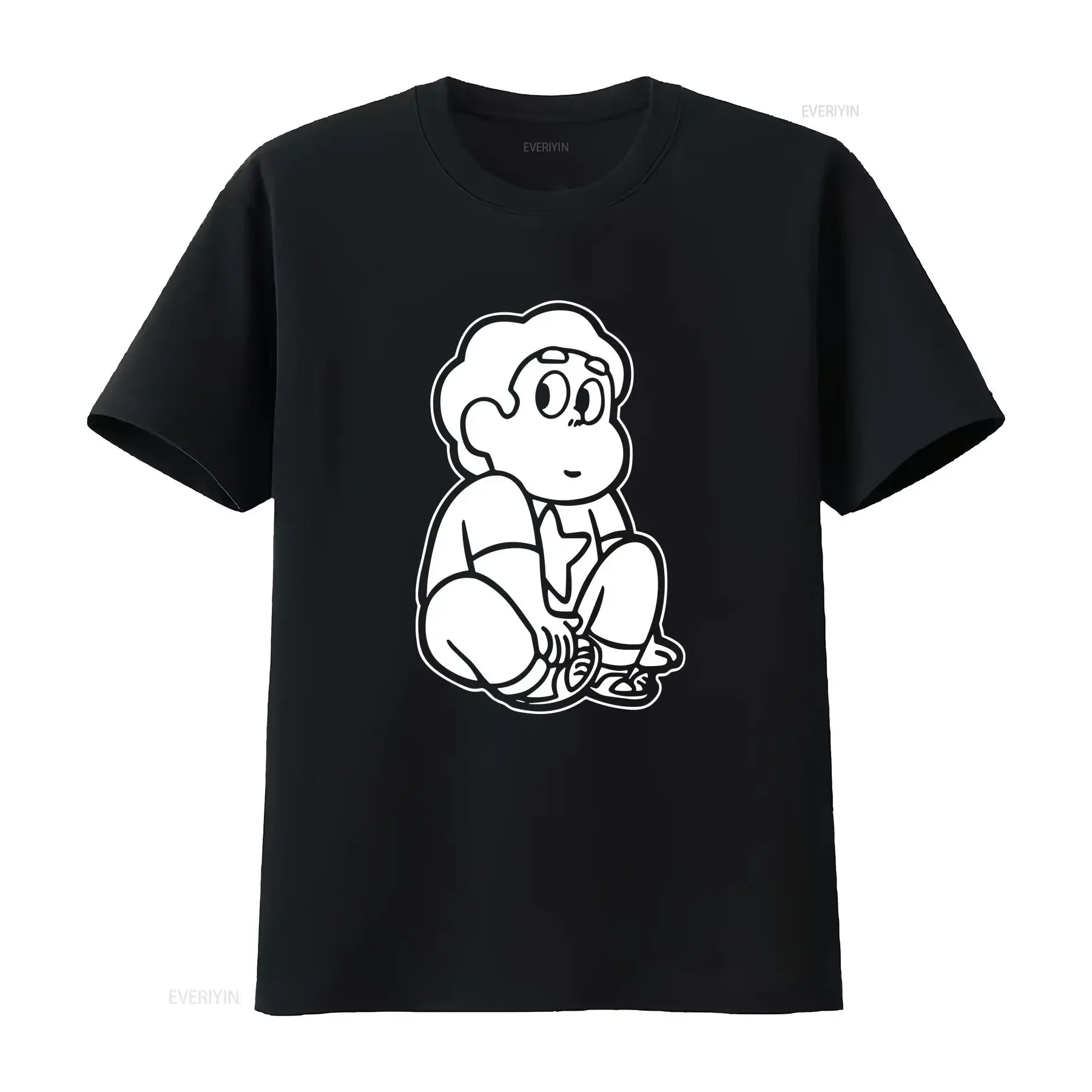 Steven Universe Black T Shirt  All Sizes S vintage Washed graphic Stretched Comfortable Stylish streetwear Breathable Slightly