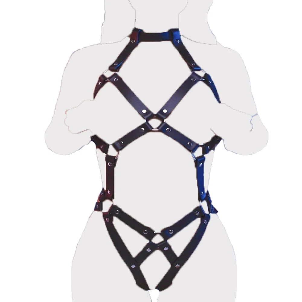 제한 하네스 여성 섹스 본디지 페티쉬 BDSM 장난감 섹시한 가죽 하네스 에로틱 섹스 유혹 스트랩 커플을위한 섹스 토이