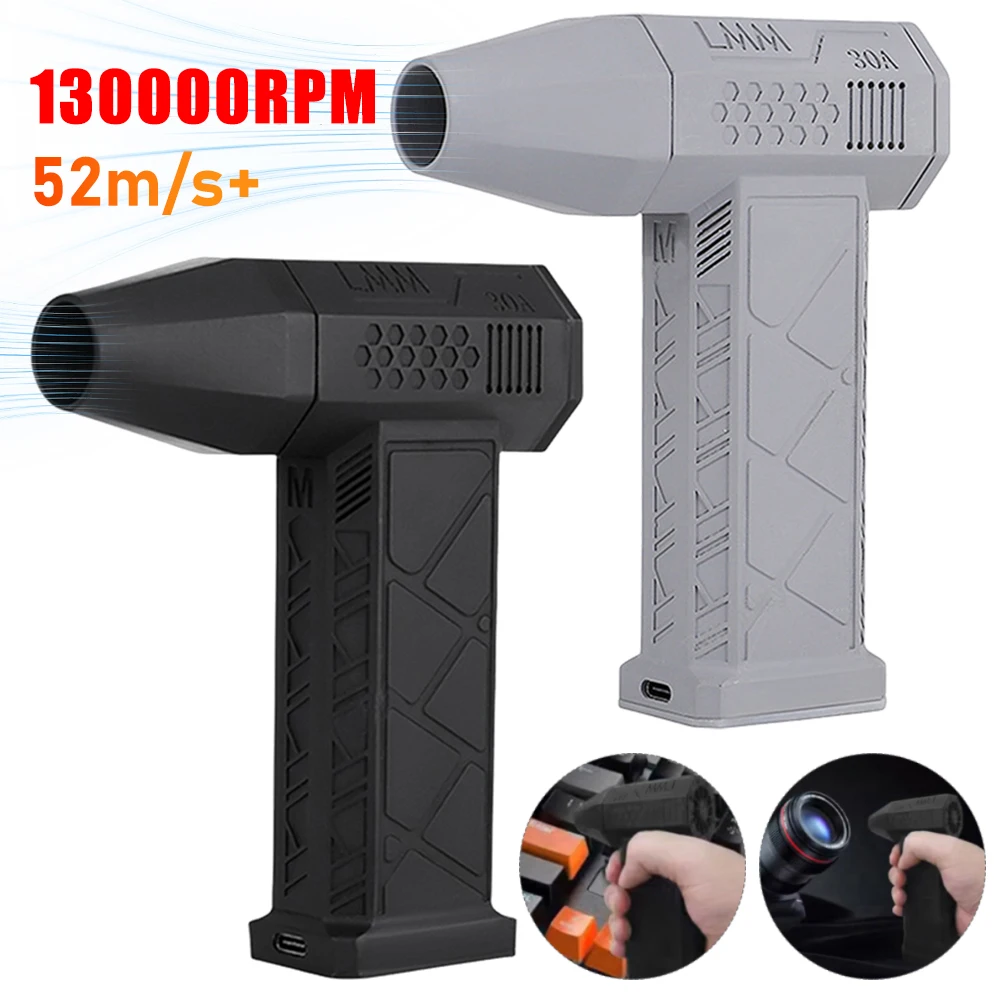 

New Powerful Blower Mini Turbo Jet Fan Brushless Motor Air Blower 130000RPM Wind Speed Violent Blower 52m/s+ Industrial Duct Fan