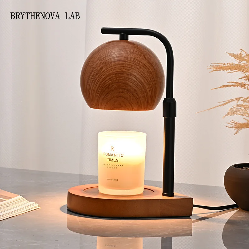 Holiday Gift Wooden Candle Lamps Study Reading Light Atmosphere Aromatherapy Night Light Living Room Bedroom Decoration