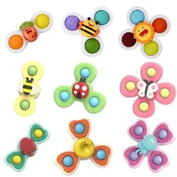 Baby Bath Toys For Boy Children Bathing Sucker Spinner Suction Cup Toy For Kids Funny Child Rattles Teether Toddler Toys