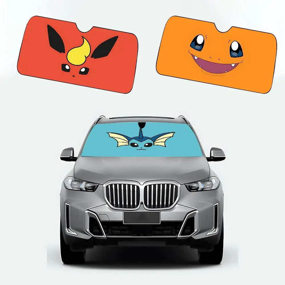 P-Poke-mon Car SunShade Car Sunshade Covers Cover Universal Windscreen Folding Visor view 2
