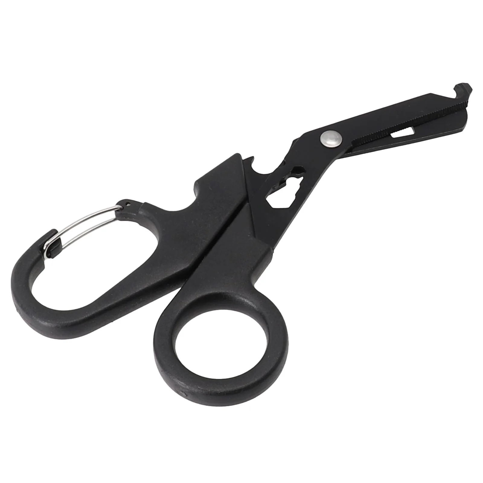 1pcs Rescue Scissors 20X10X0.3cm For Gauze Cutting Stitch Removal Serrated Design Outdoor Camping Safety First Aid Equipment