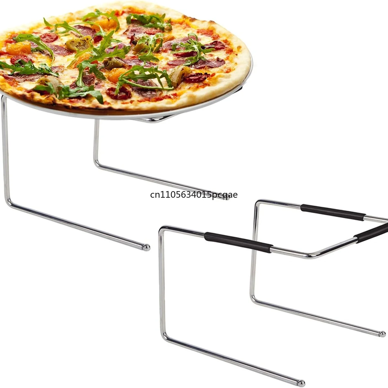8-Layer Stainless Steel Pizza Rack for Party Family Restaurant Multi-Level Baking Bracket Kitchen Accessory