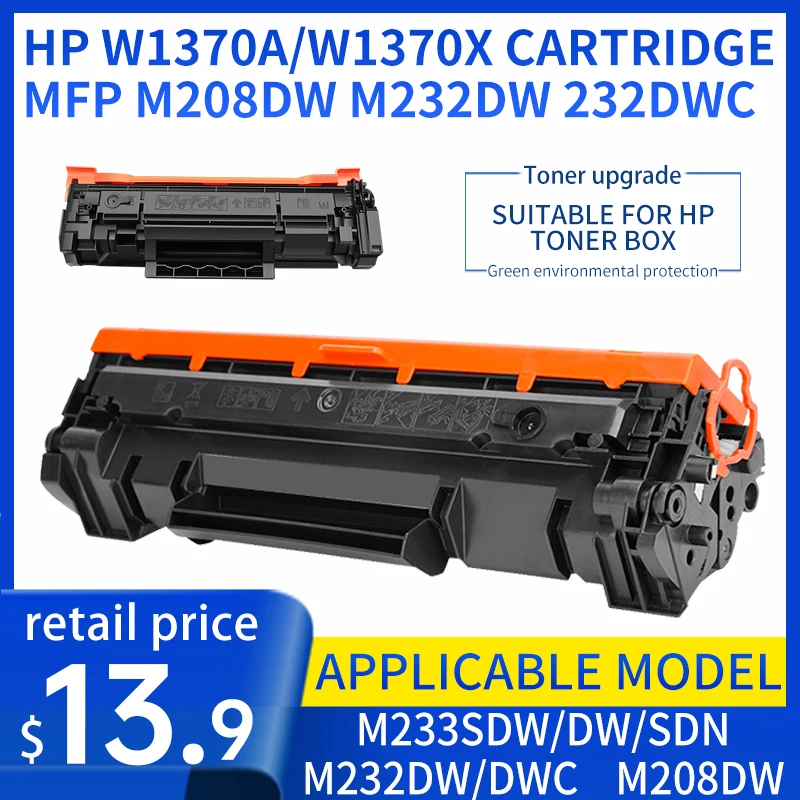 HP w1370a/w1370x wkład MFP m208dw m232dw 232dwc drukarki m233dw m233sdn 137A wkład z tonerem