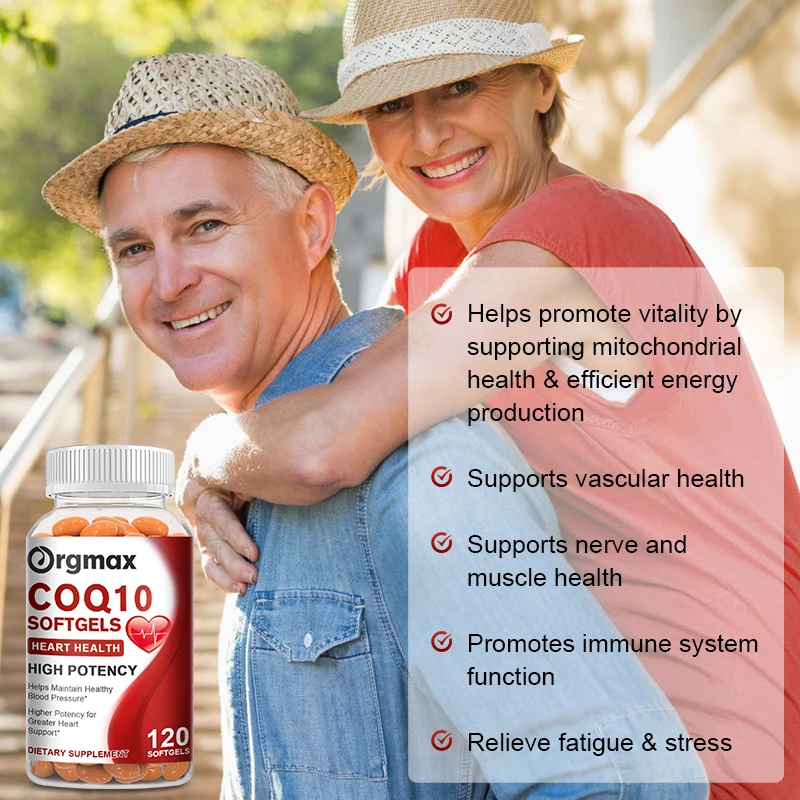 300mg Organic Ultra High Absorption COQ10 Coenzyme Q10 Blood Vessels & Heart Health Blood Pressure Balance for Old People