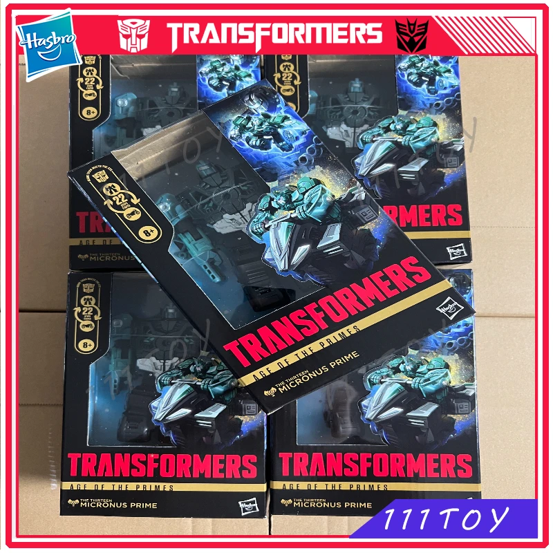 Op voorraad Hasbro Transformers Classic Toys Age Of The Primes Deluxe Micronus Prime Action Figure Robot Toy Collection Gift Hobbie