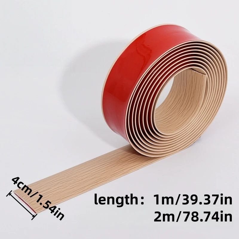 1pc 1m/2mX4cm Self-adhesive Floor Cover Strips Carpet Edge Trim Strip Floor Transition Gaps Sealing Strip