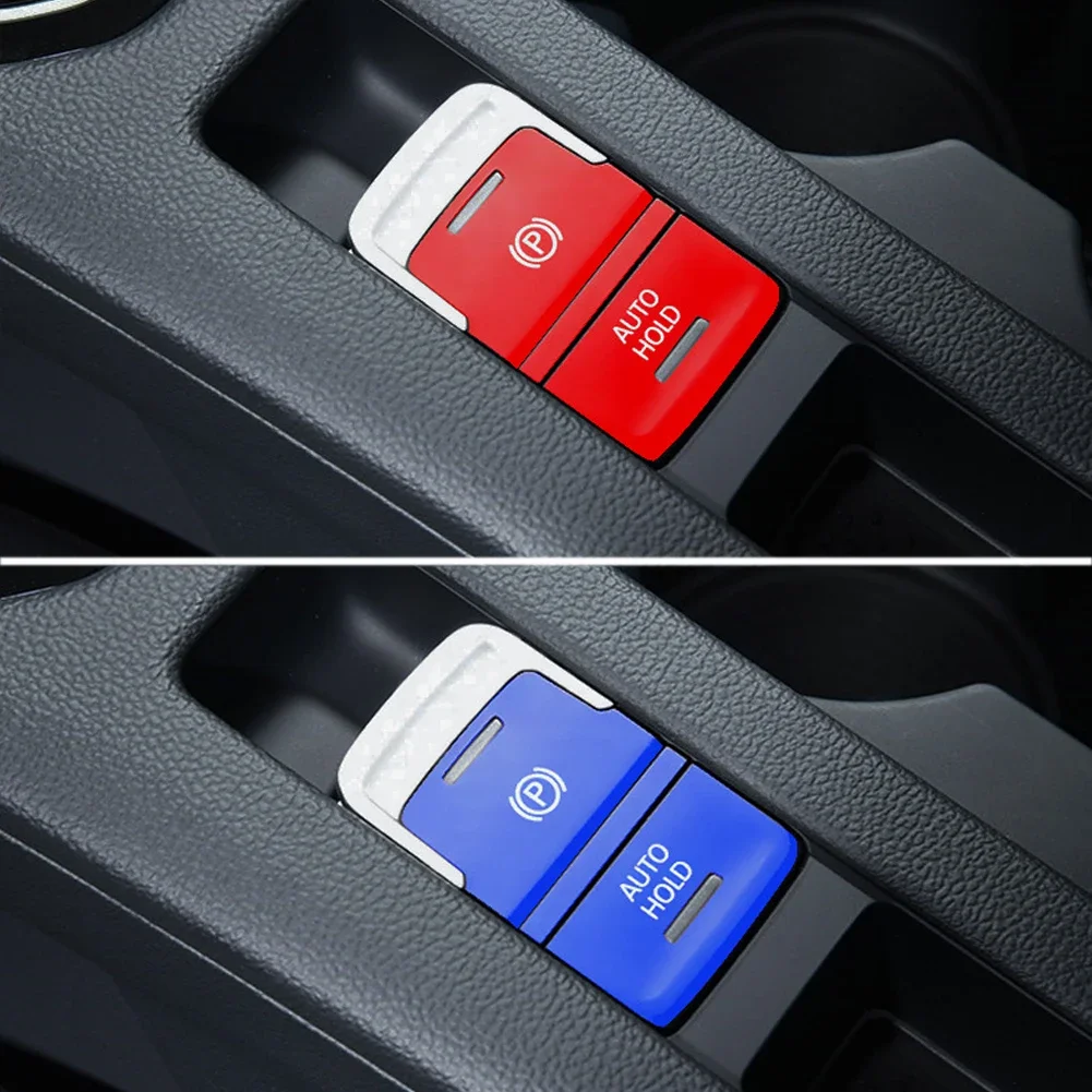 For VW Golf 7 7.5 MK7 AT 2015-2019 Car Handbrake Auto Hold P Switch Button Sticker Cap Cover Trim Protection Accessories