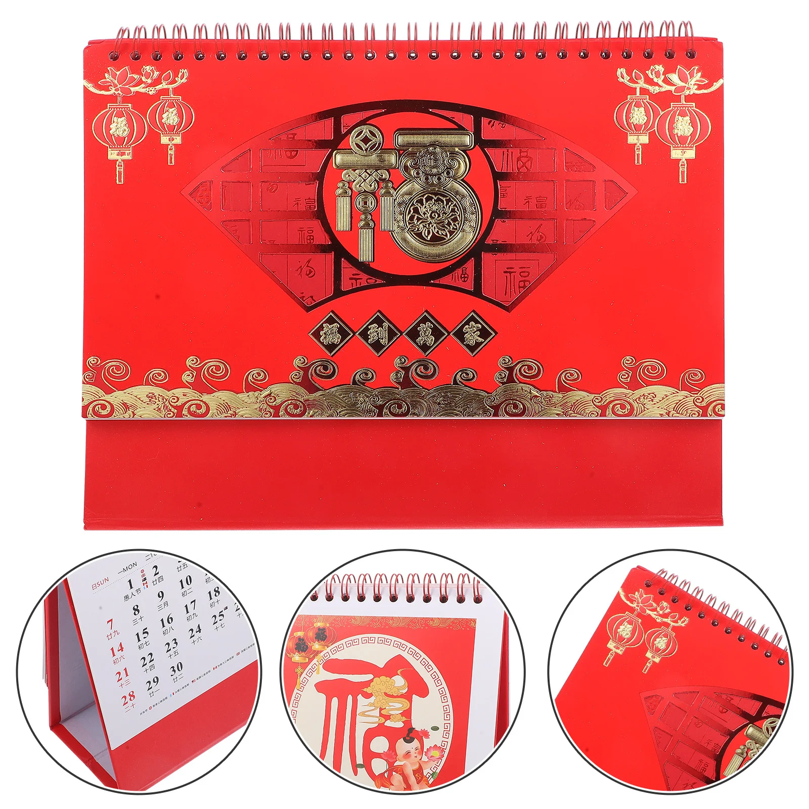 

1 шт. 2024 настольный стиль стоящий ежедневное использование стоящий ежемесячный календарь для домашнего офиса настольный органайзер перекидной календарь 2024