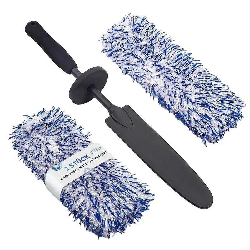 

Wheel Rim Brush Rim Cleaner Brush Microfiber Brush for Car Detailing Car Wash Brush Wheel Brush Set for Cars Trucks Motorcycles