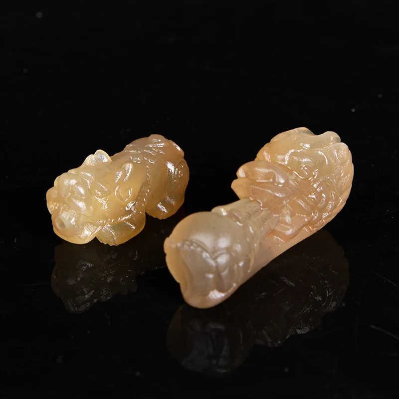 

Натуральный овечий рог Pixiu кулон Будда браслет из бисера аксессуары подвесной орнамент