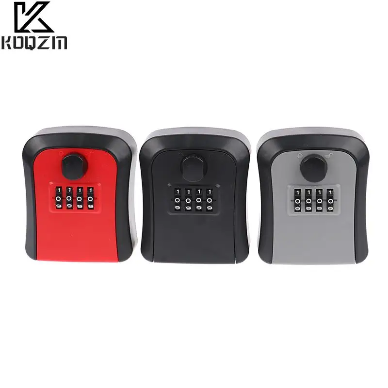 

New Smart Code Password Key Lock Box Storage Key Wall Mounted Key Safe Box Waterproof Outdoor Keybox 4 Digits Passwords