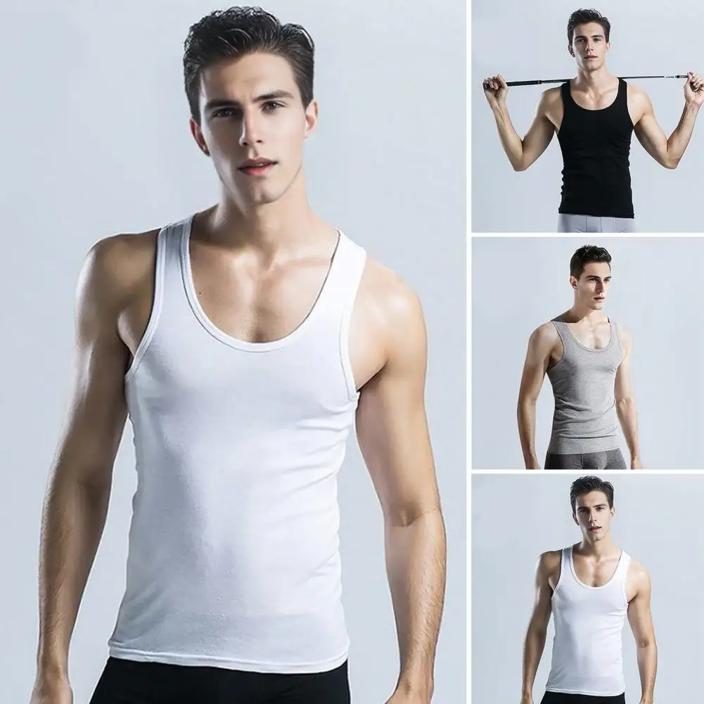 2025 New Men's Summer Lightweight Bodybuilding Tight Vest Sports Casual Family Outdoor Tight Top Breathable Quick Drying Vest