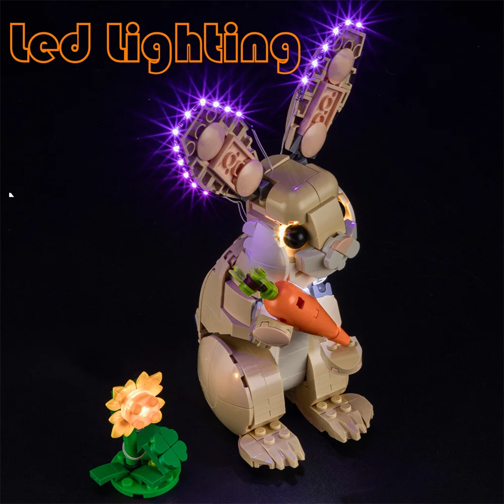 

Lighting Set For LEGO Cute Bunny 31162 Not Include Building Block (Only Led Light Kit)