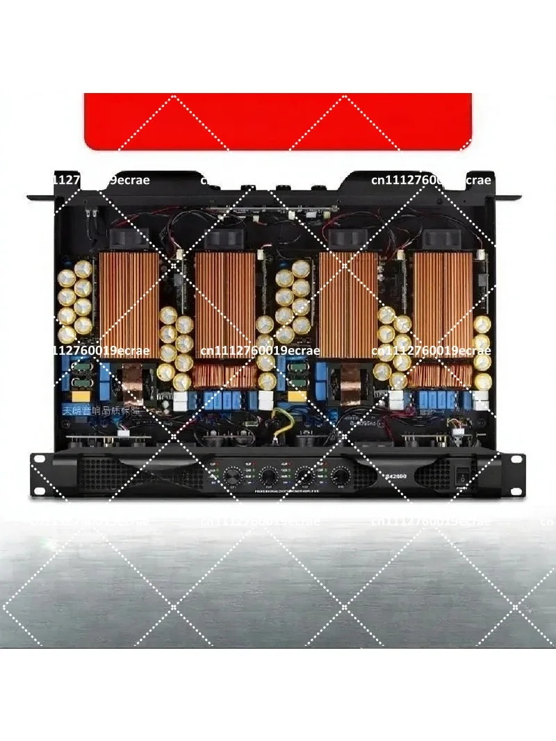 4 Channel Digital Power Amplifier High Power Pure Post Amp for Wedding Outdoor Stage KTV Home Audio System