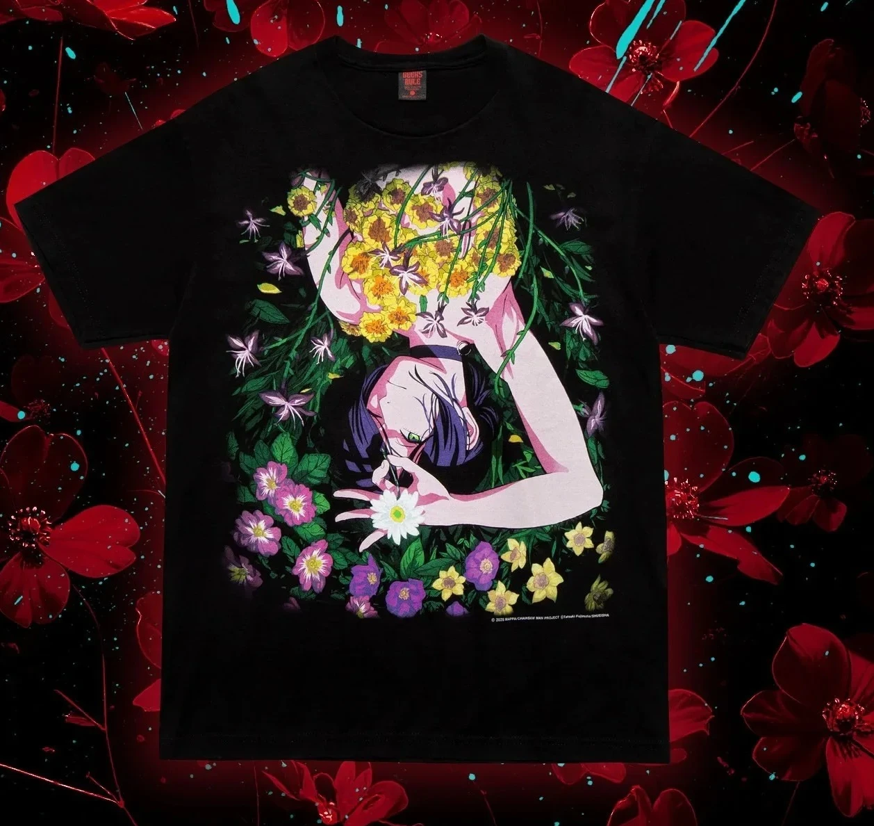 Chainsaw Man Anime Reze Denji Graphic Printed T-shirt Men's and Women's T-shirt Men's Top Sports T-shirt 2026 Summer New Tee