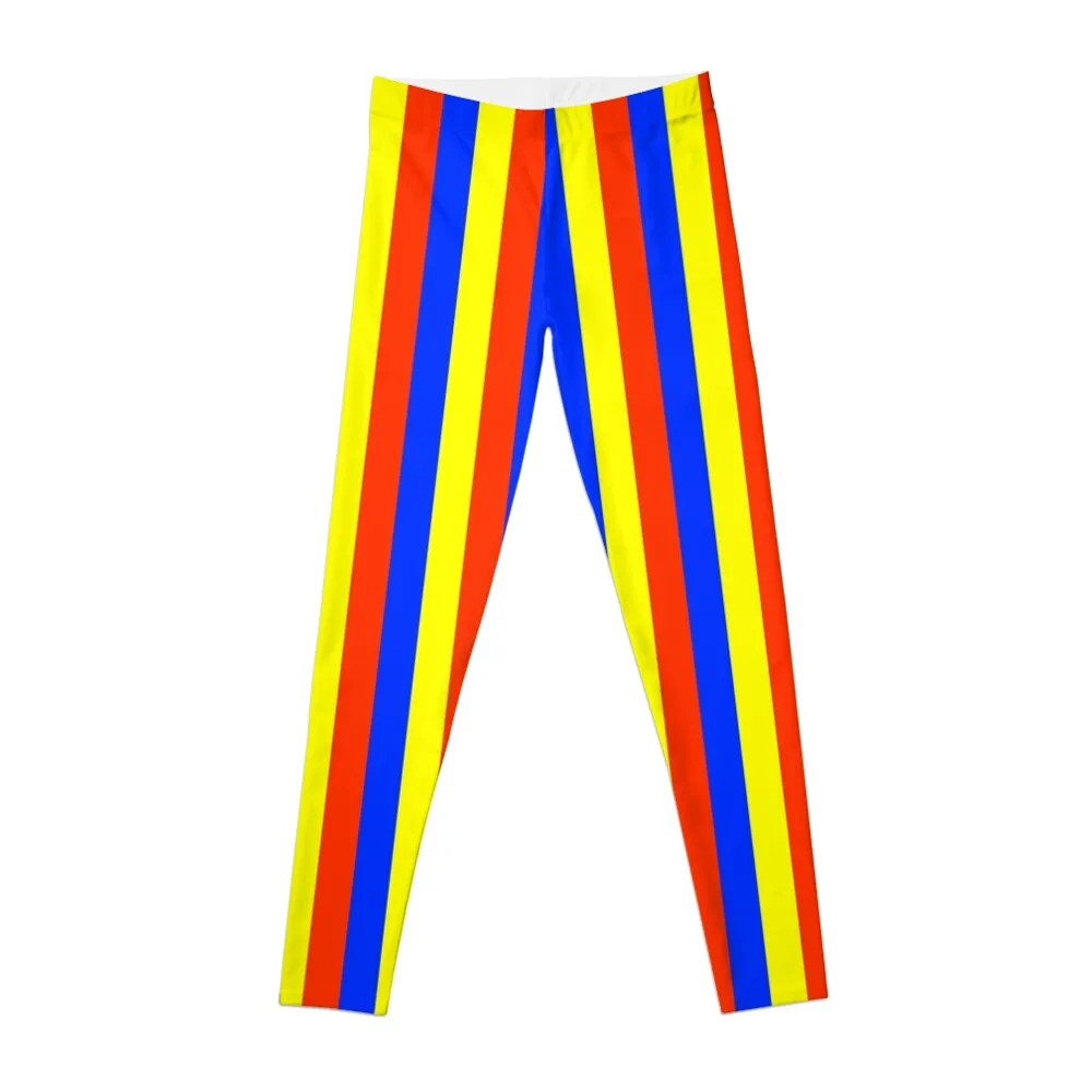 

Primary Colors Stripes Leggings gym sportswear woman Sportswear woman gym gym clothing Womens Leggings