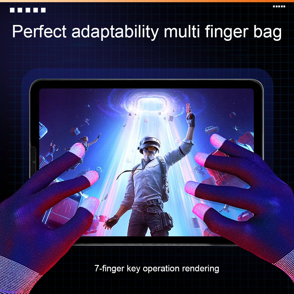 1 paio di guanti a cinque dita, maniche da gioco altamente sensibili, traspiranti, per tenere al caldo per i guanti da gioco PUBG E-Sports Sara