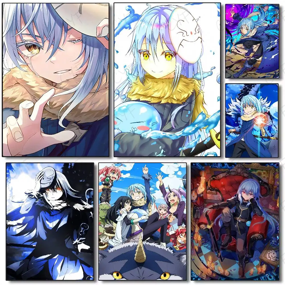 Anime Tensei Shitara Slime Datta Ken That Time I Was Reincarnated As Slime Poster Waterproof Wall Art Print For Room Decor Gift