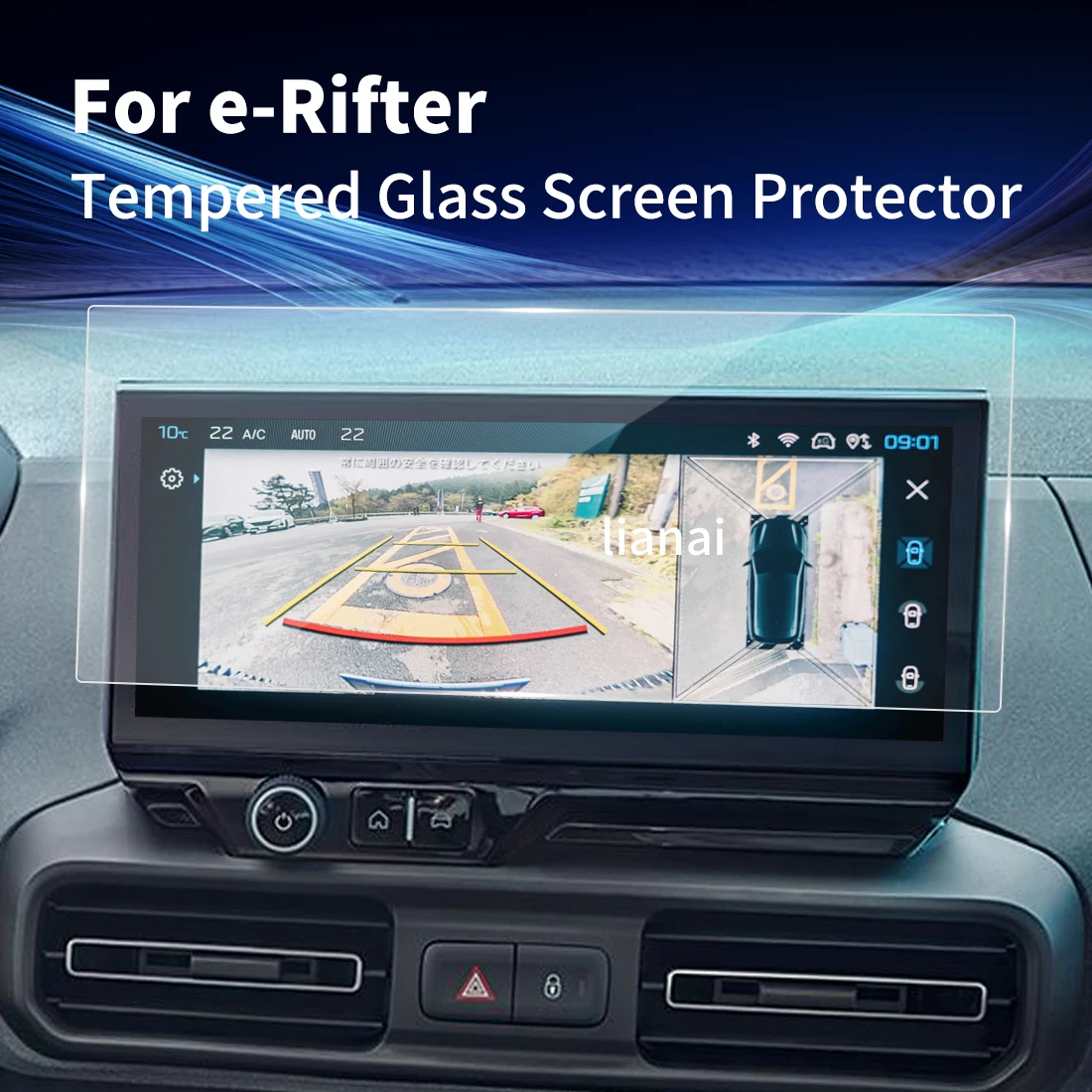 

Screen Protector For PEUGEOT 26 eRifter mpered Glass Protective Film GPS Video Navigator Car Stickers Vehicle Accessories