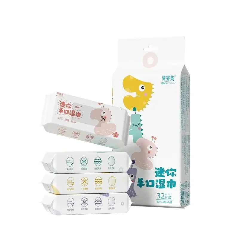 Hand-En Monddoekjes Voor Baby 'S Groothandel Baby 'S En Kinderen Kleine Verpakking Reiniging Verdikte Mini Lift Natte Doekjes Nat Toiletpapier