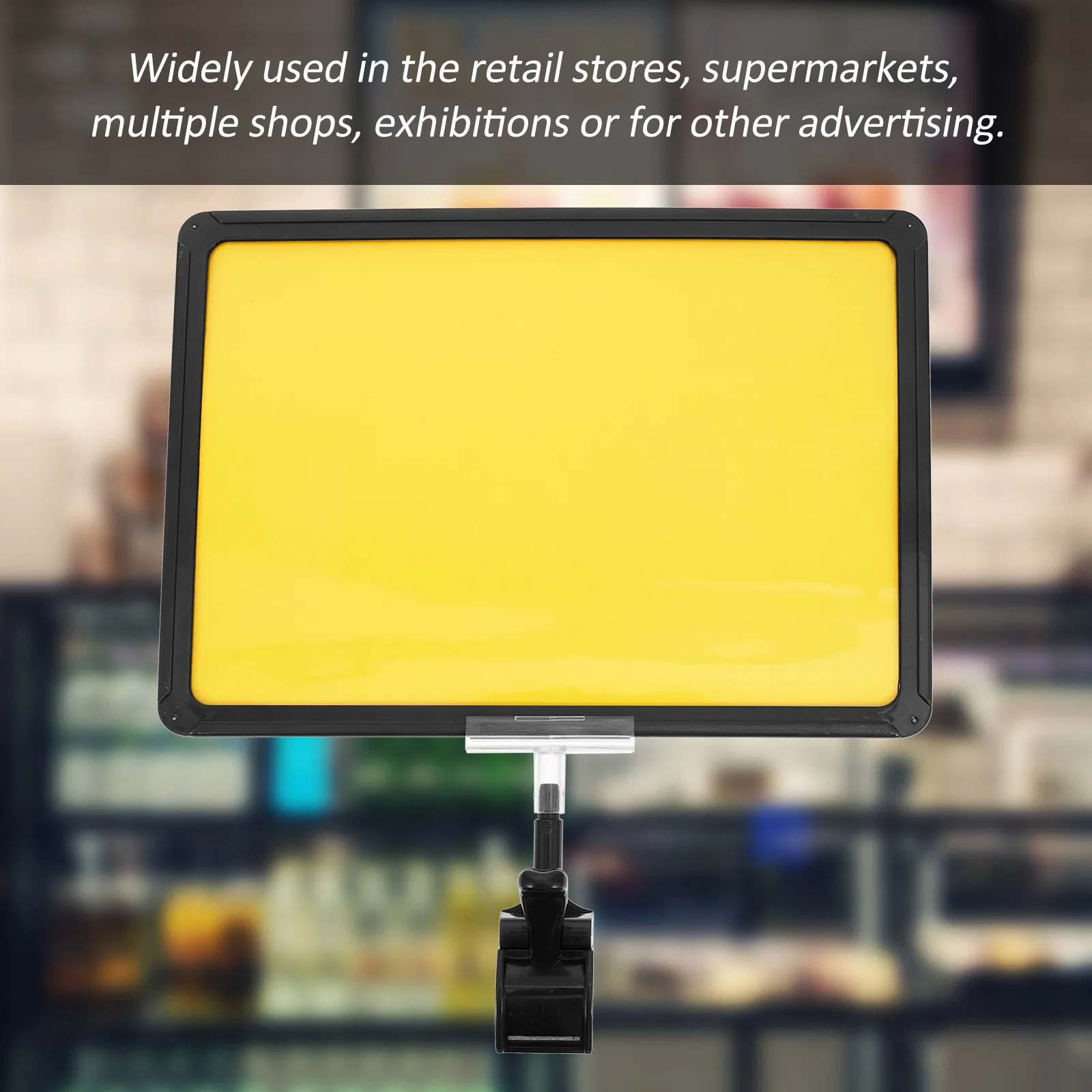 

1Set A4 Price Sign Board Clip ABS Retail Display Holder Supermarket Marketing Label for Promotion Label Clip Retail Signs