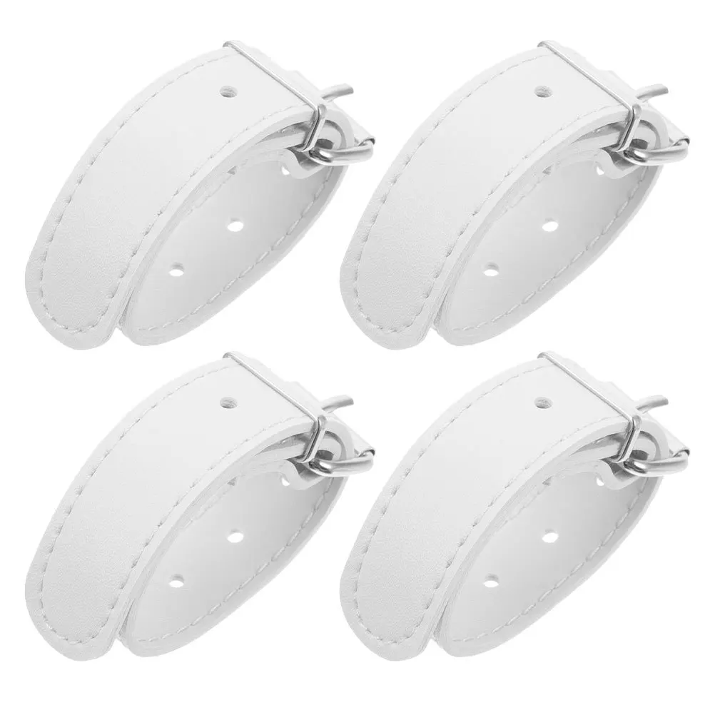 

4Pcs Bicycle Basket Straps Front Mount PU Kids Bike Accessories Adjustable Secure Fit for School Picnic Outdoor Adventure Sturdy