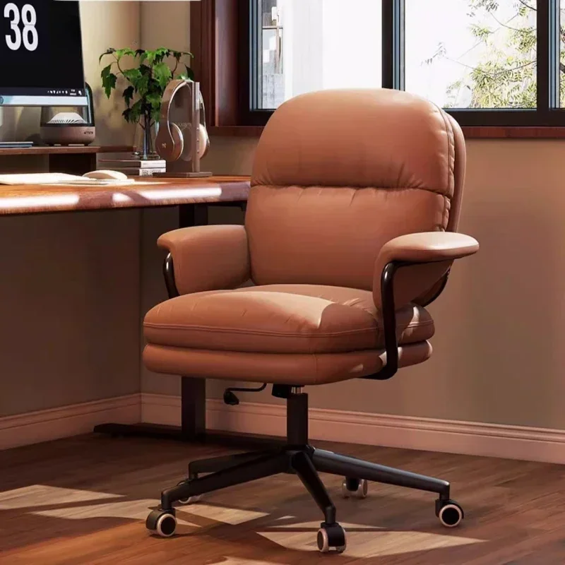 #Office Armchair Office Chairs Furniture Light Luxury Office Learning Rotating Lifting Backrest Right Posture Chair Gaming Chair
