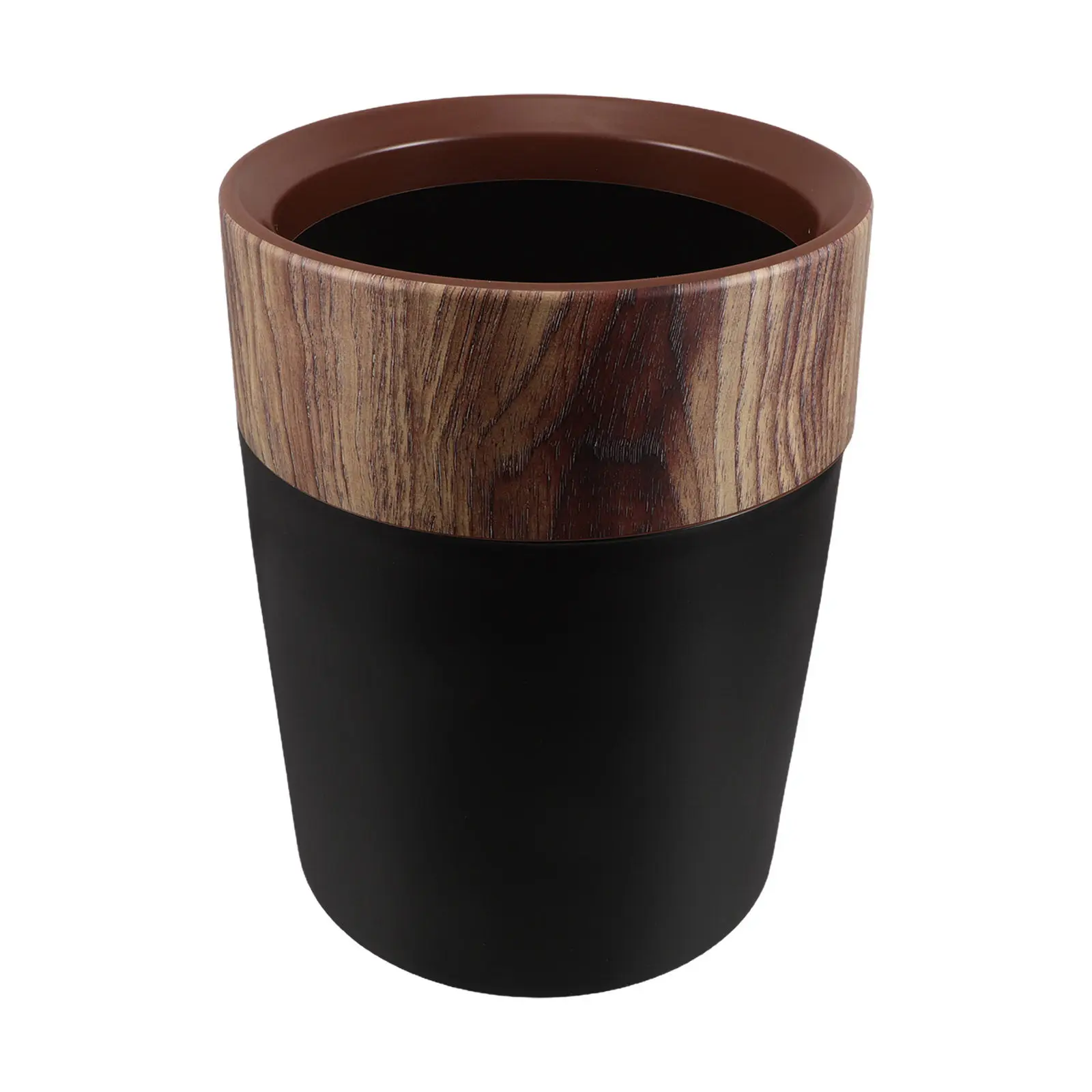 

Пластиковая корзина для мусора с текстурой под дерево, 14 л/3,7 галлона, для кухни и офиса